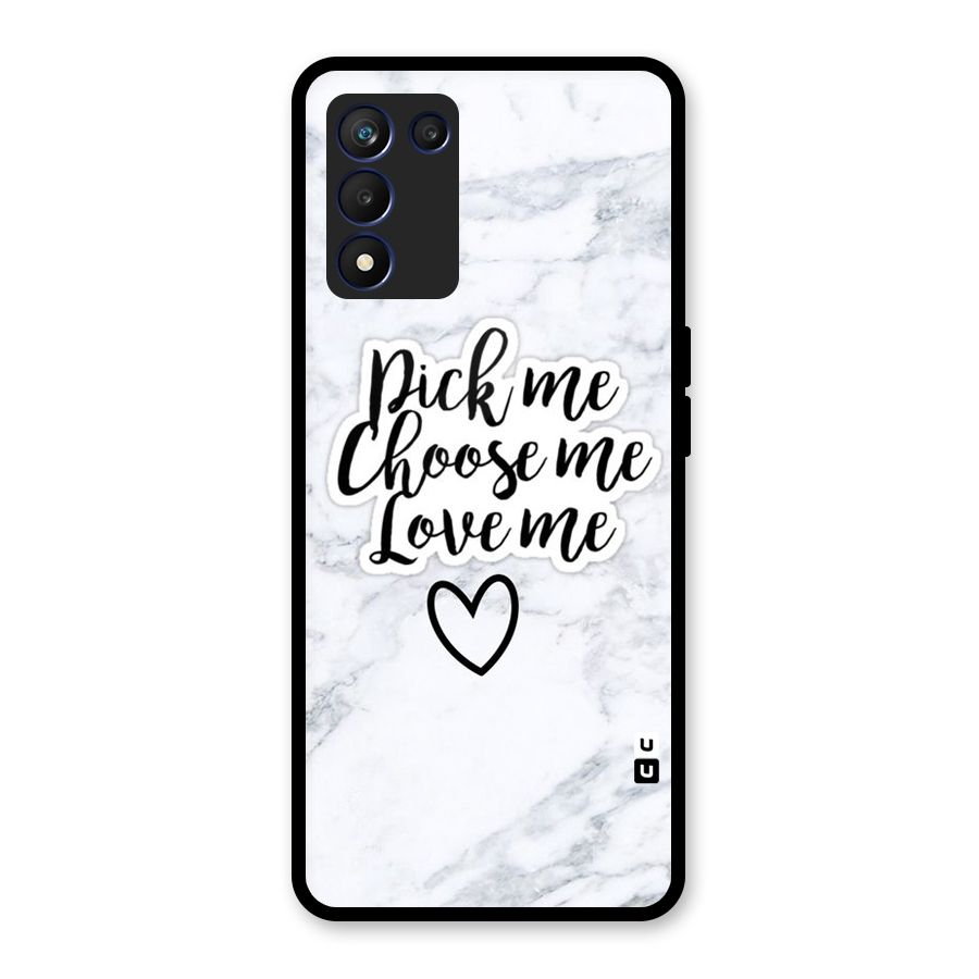 Just Me Glass Back Case for Realme 9 5G Speed