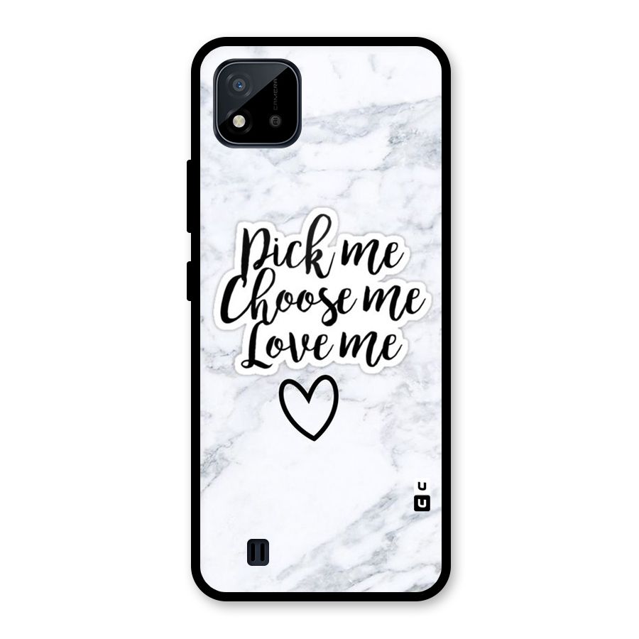Just Me Glass Back Case for Realme C11 2021