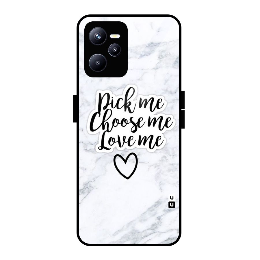 Just Me Glass Back Case for Realme C35