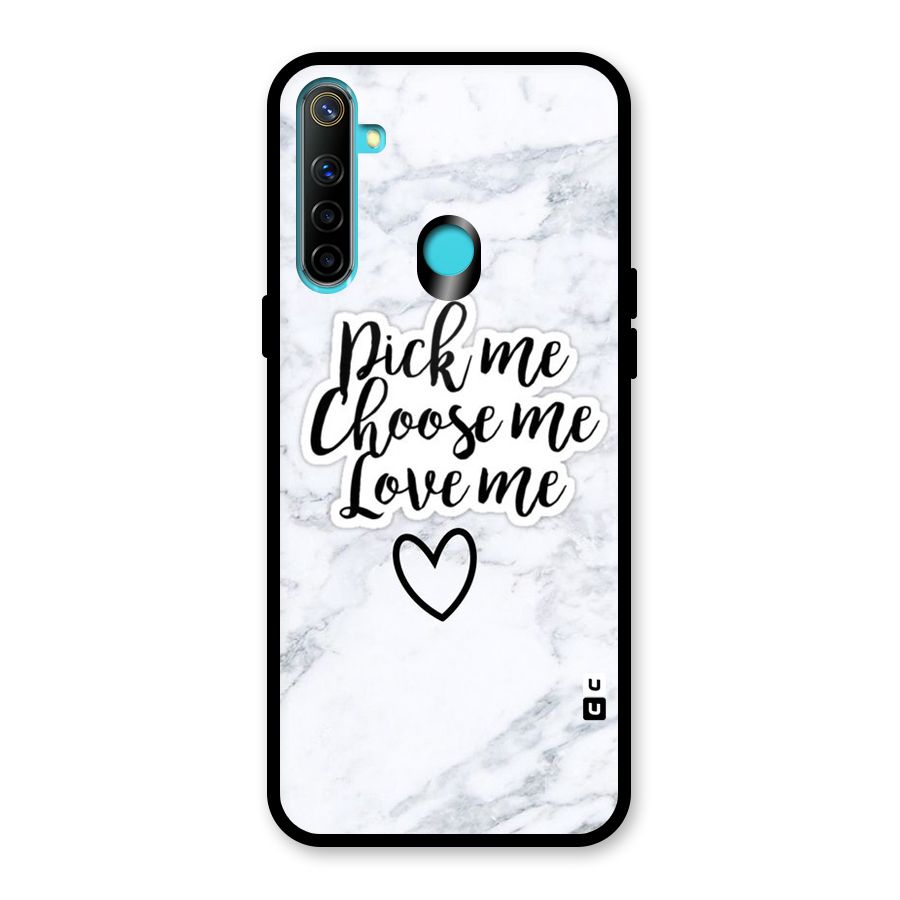 Just Me Glass Back Case for Realme Narzo 10