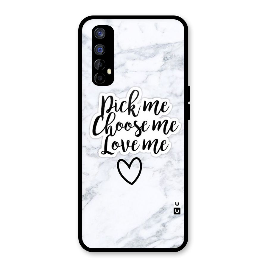 Just Me Glass Back Case for Realme Narzo 20 Pro