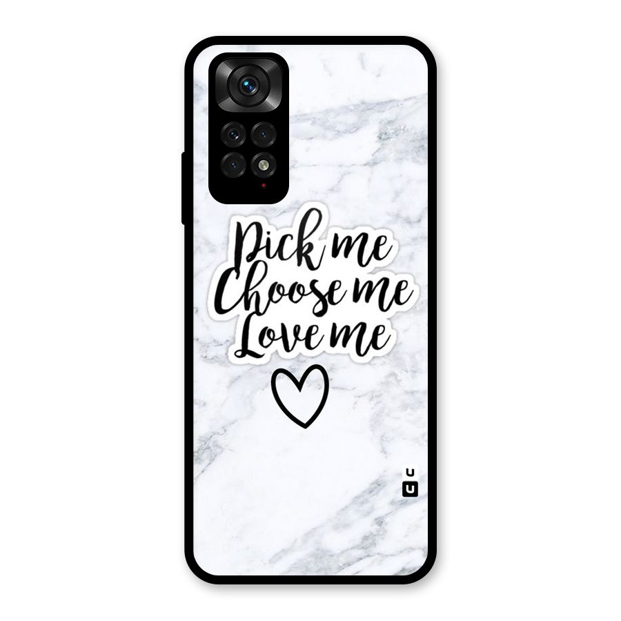 Just Me Glass Back Case for Redmi Note 11S