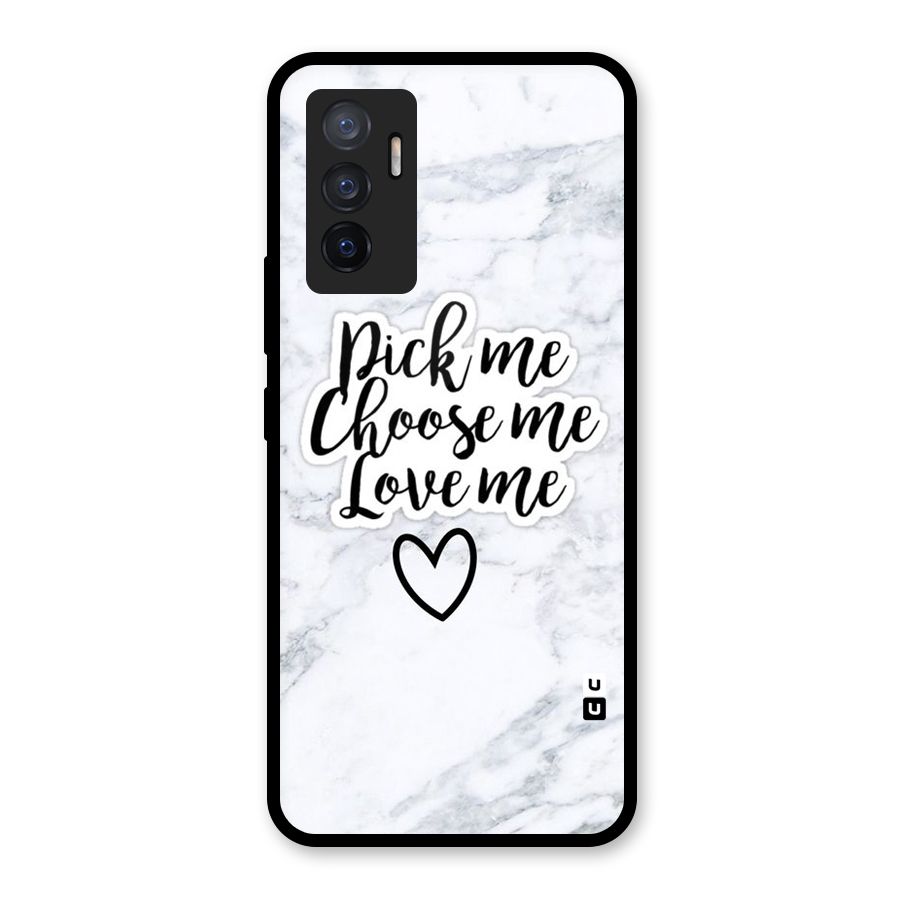 Just Me Glass Back Case for Vivo V23e