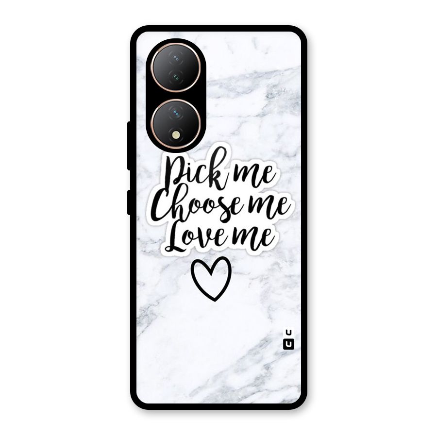 Just Me Glass Back Case for Vivo Y100A