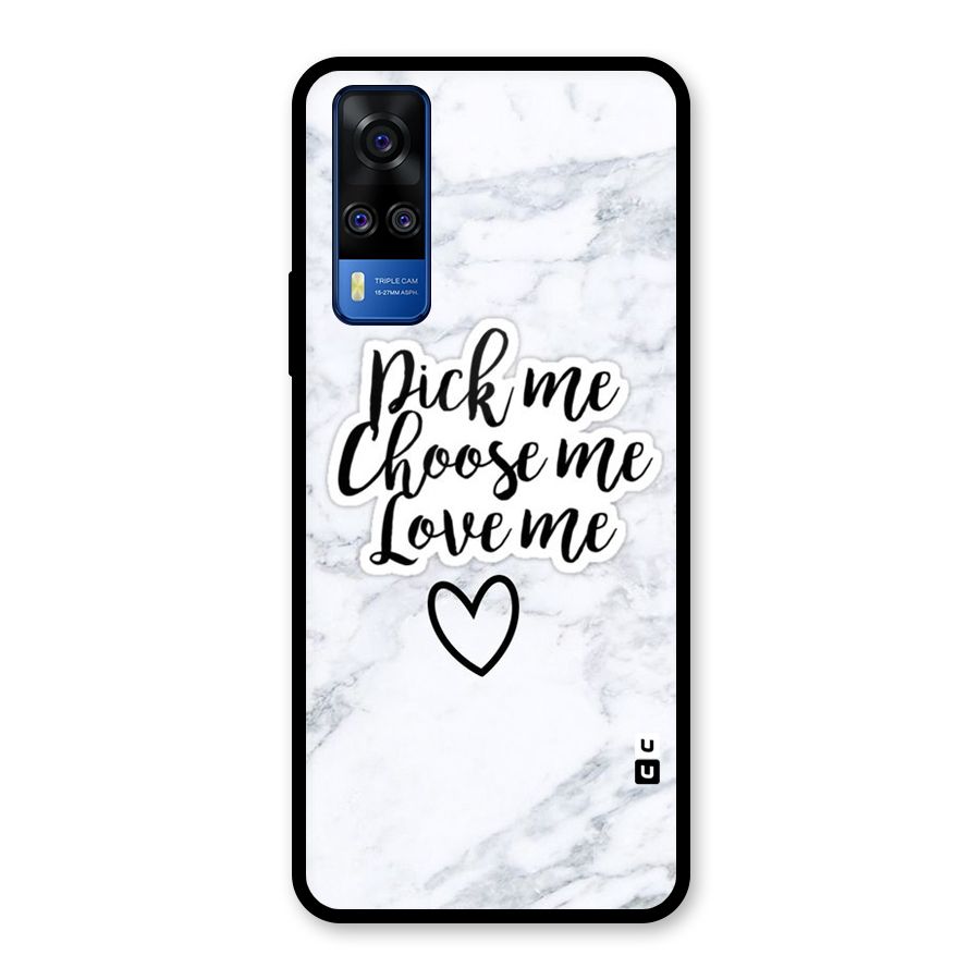Just Me Glass Back Case for Vivo Y31