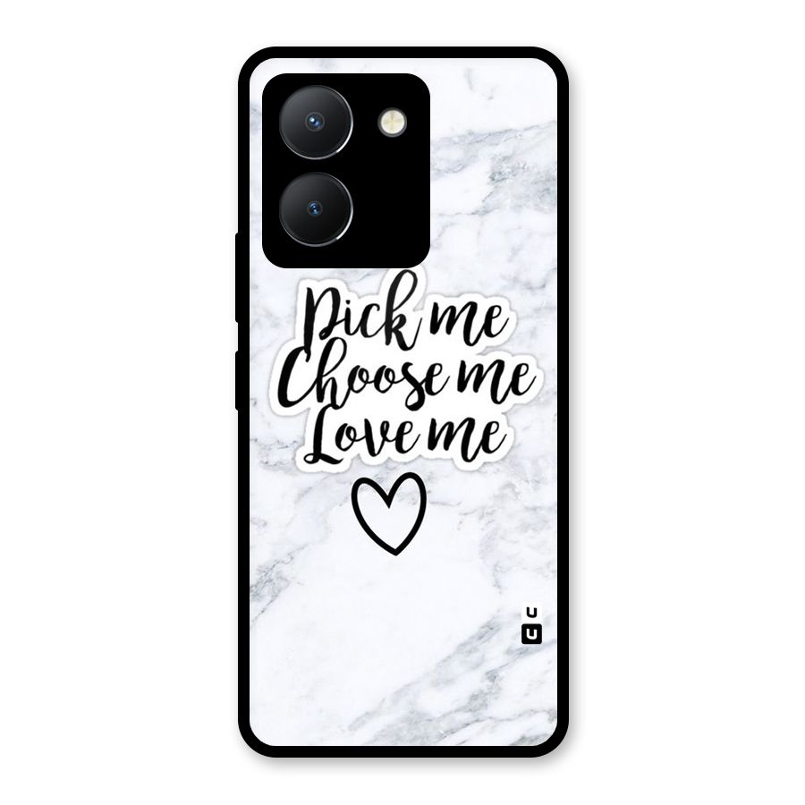 Just Me Glass Back Case for Vivo Y36