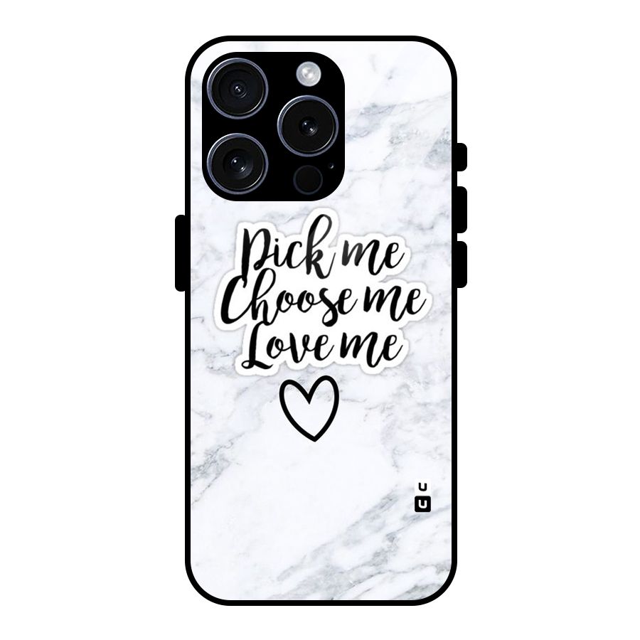 Just Me Glass Back Case for iPhone 15 Pro