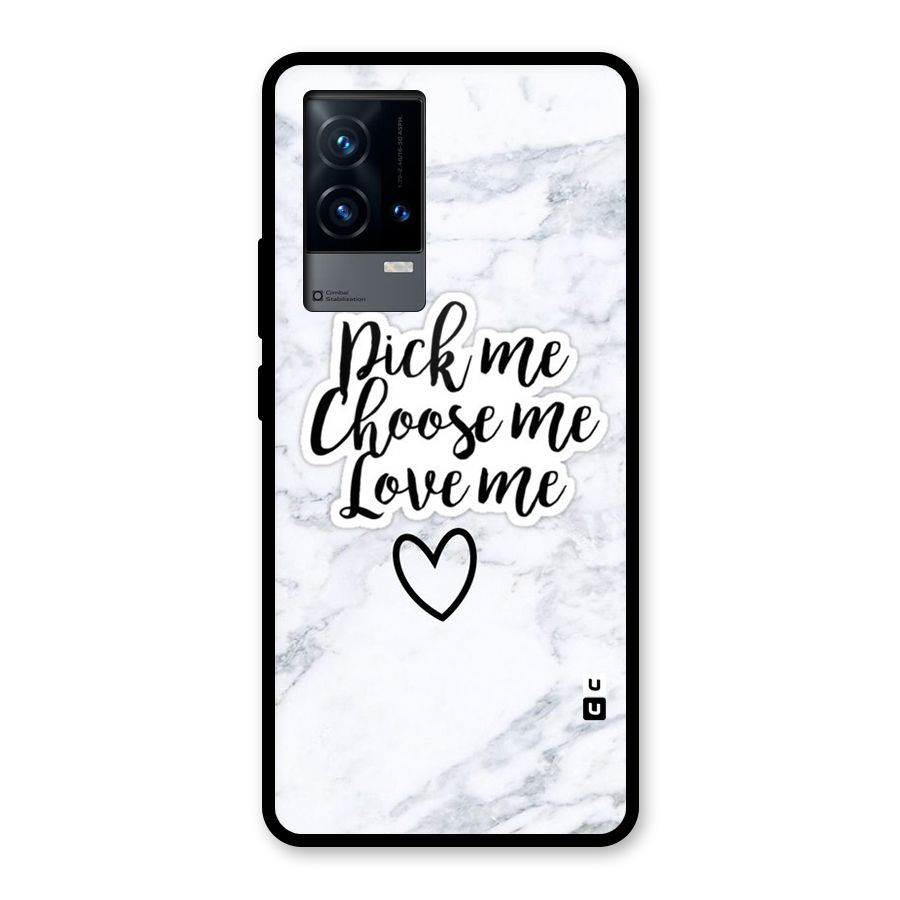 Just Me Glass Back Case for iQOO 9 5G