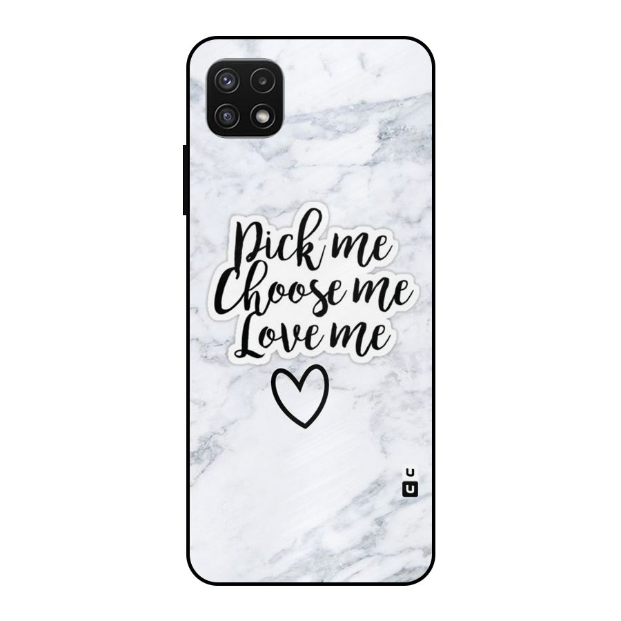 Just Me Metal Back Case for Galaxy A22 5G