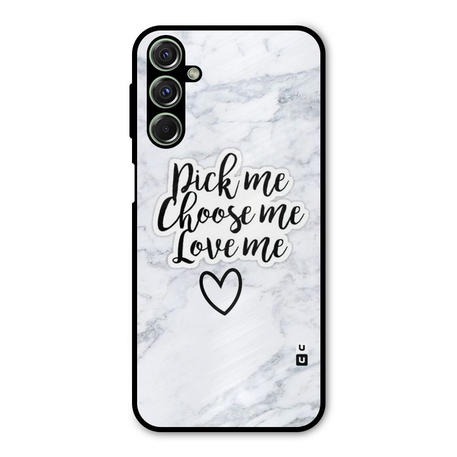 Just Me Metal Back Case for Galaxy F34