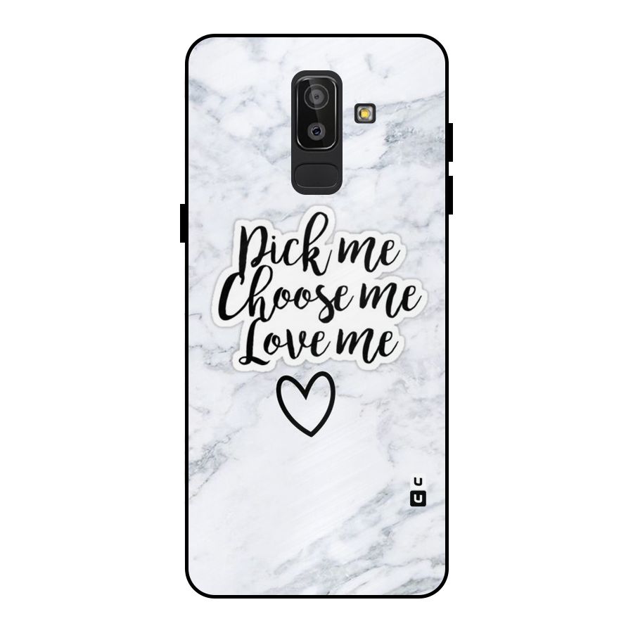Just Me Metal Back Case for Galaxy J8