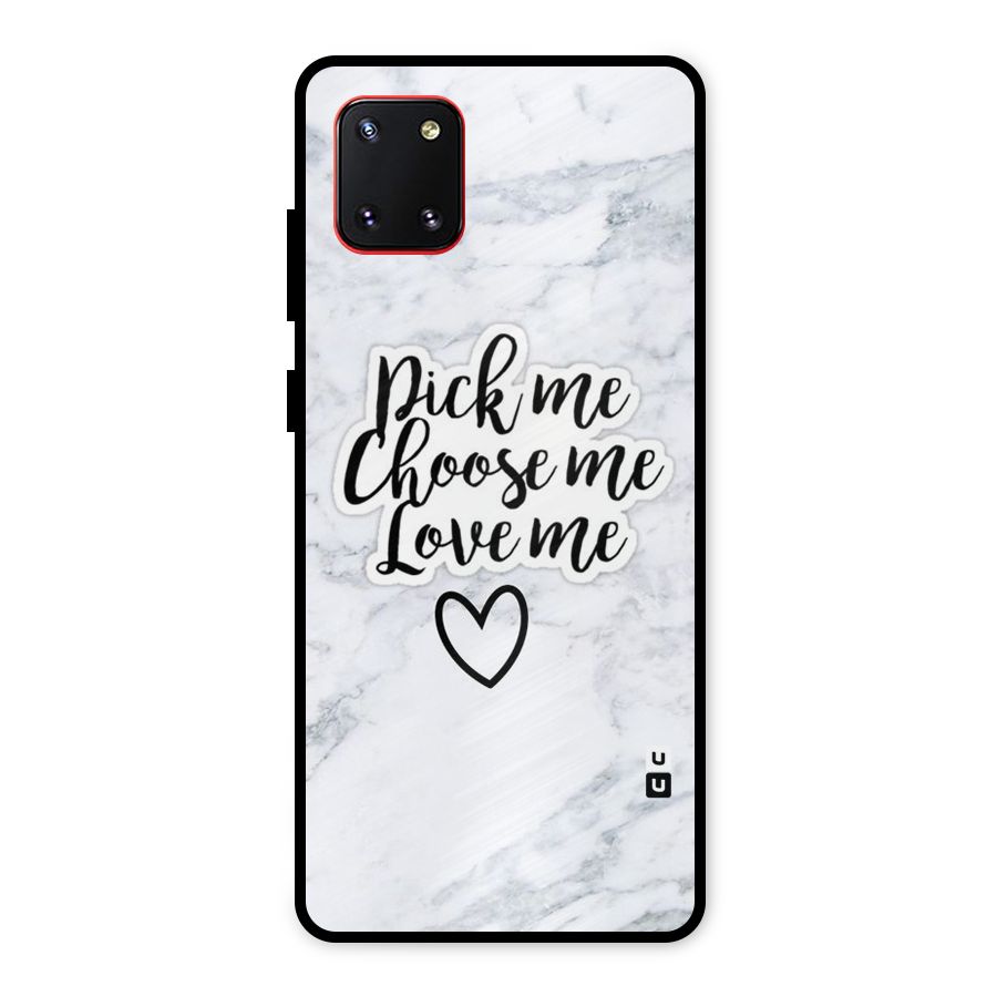 Just Me Metal Back Case for Galaxy Note 10 Lite