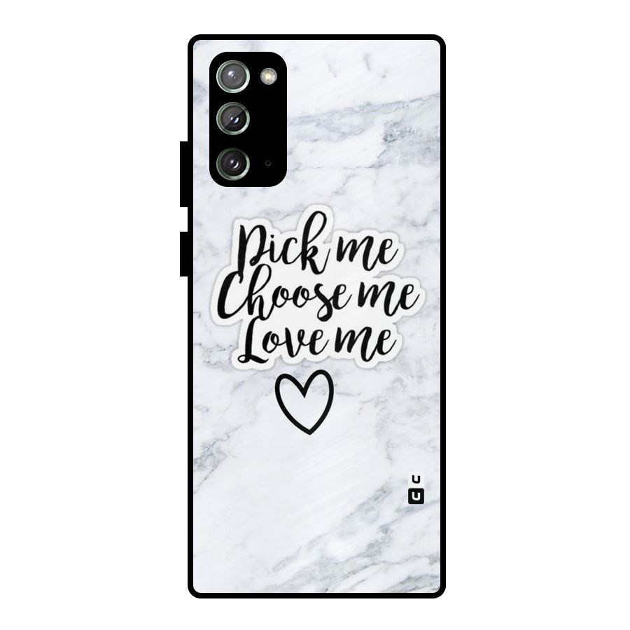 Just Me Metal Back Case for Galaxy Note 20