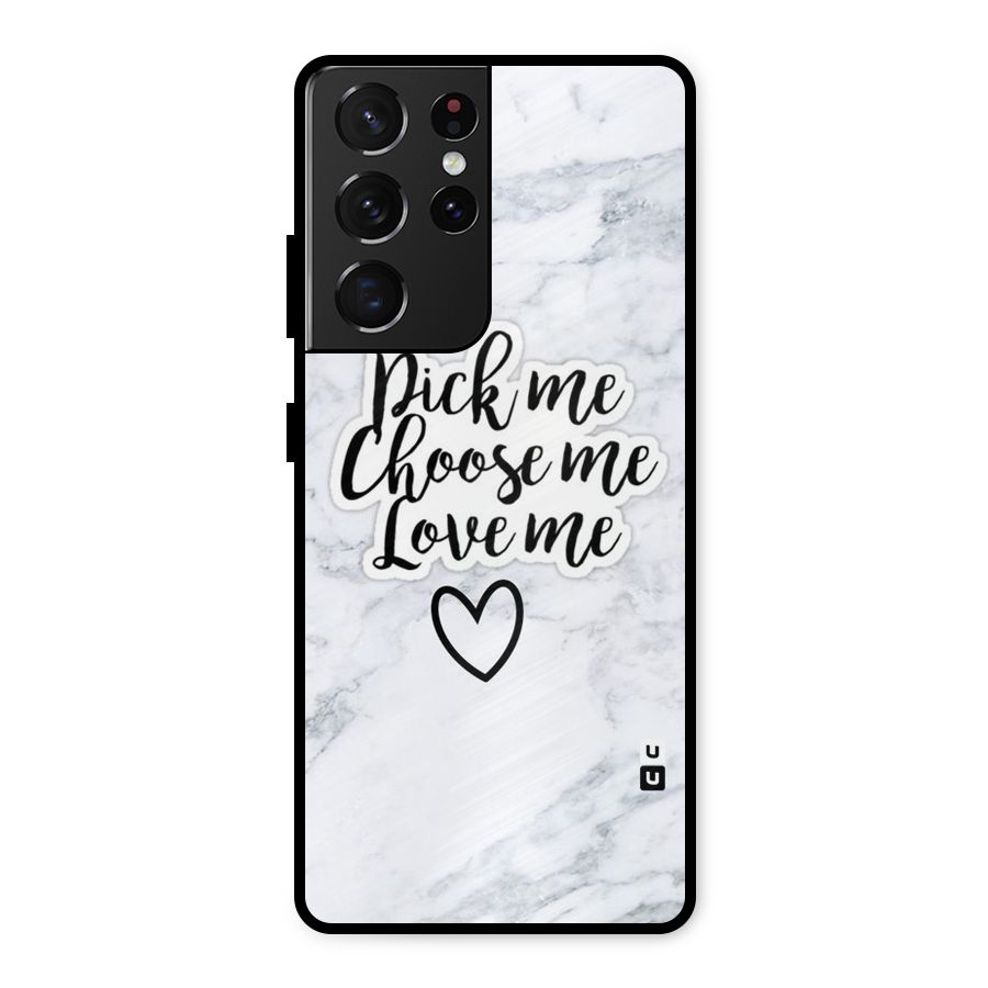 Just Me Metal Back Case for Galaxy S21 Ultra 5G