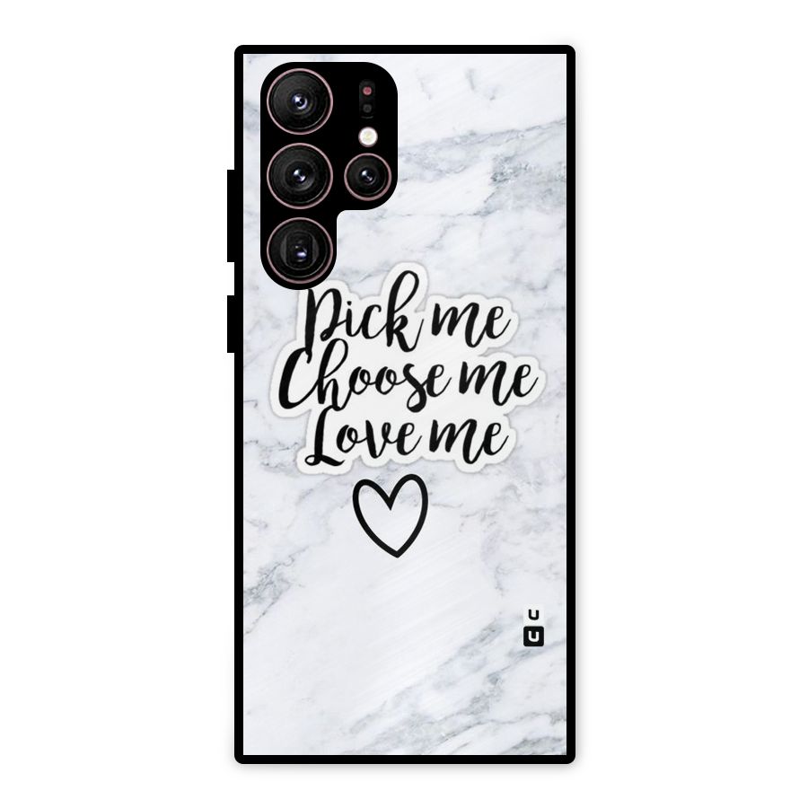 Just Me Metal Back Case for Galaxy S22 Ultra 5G