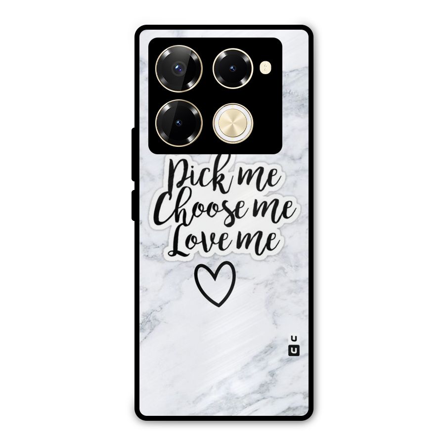 Just Me Metal Back Case for Infinix Note 40 Pro Plus