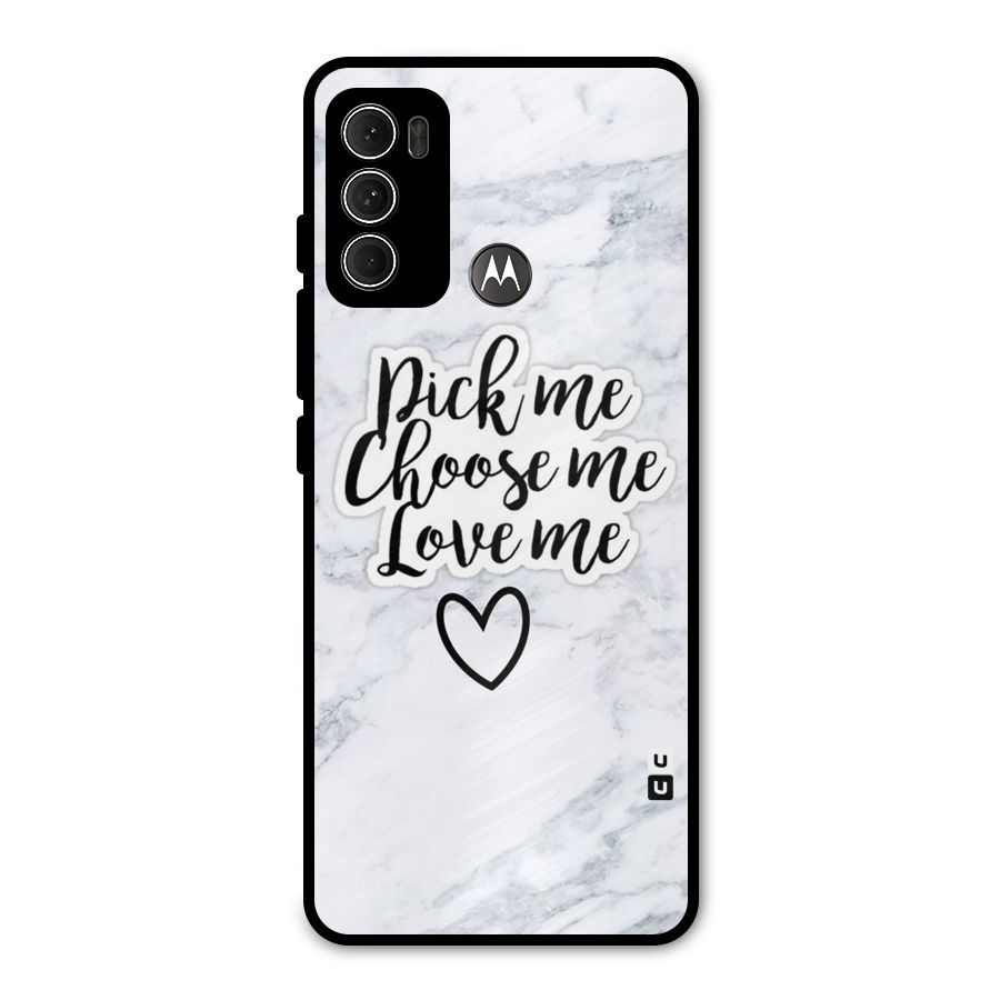 Just Me Metal Back Case for Moto G60