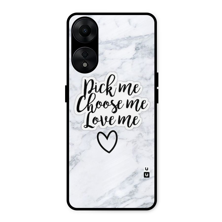 Just Me Metal Back Case for Oppo A78 5G