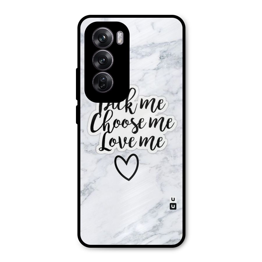 Just Me Metal Back Case for Oppo Reno12 Pro