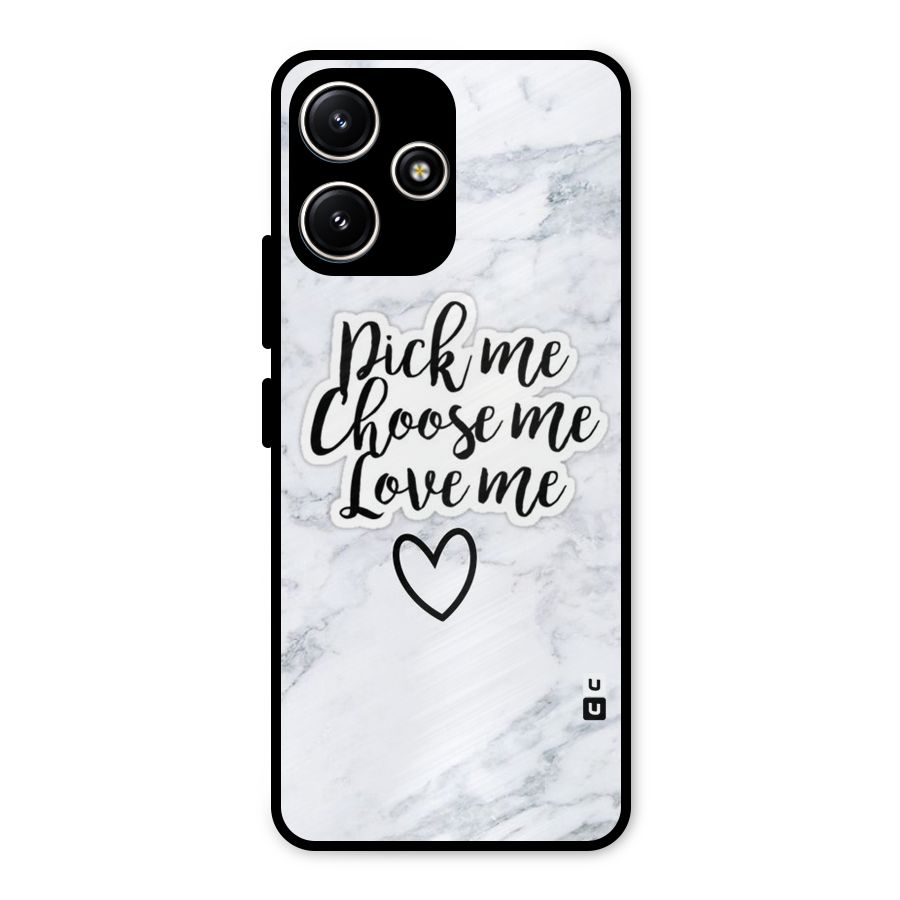 Just Me Metal Back Case for Poco M6 Pro