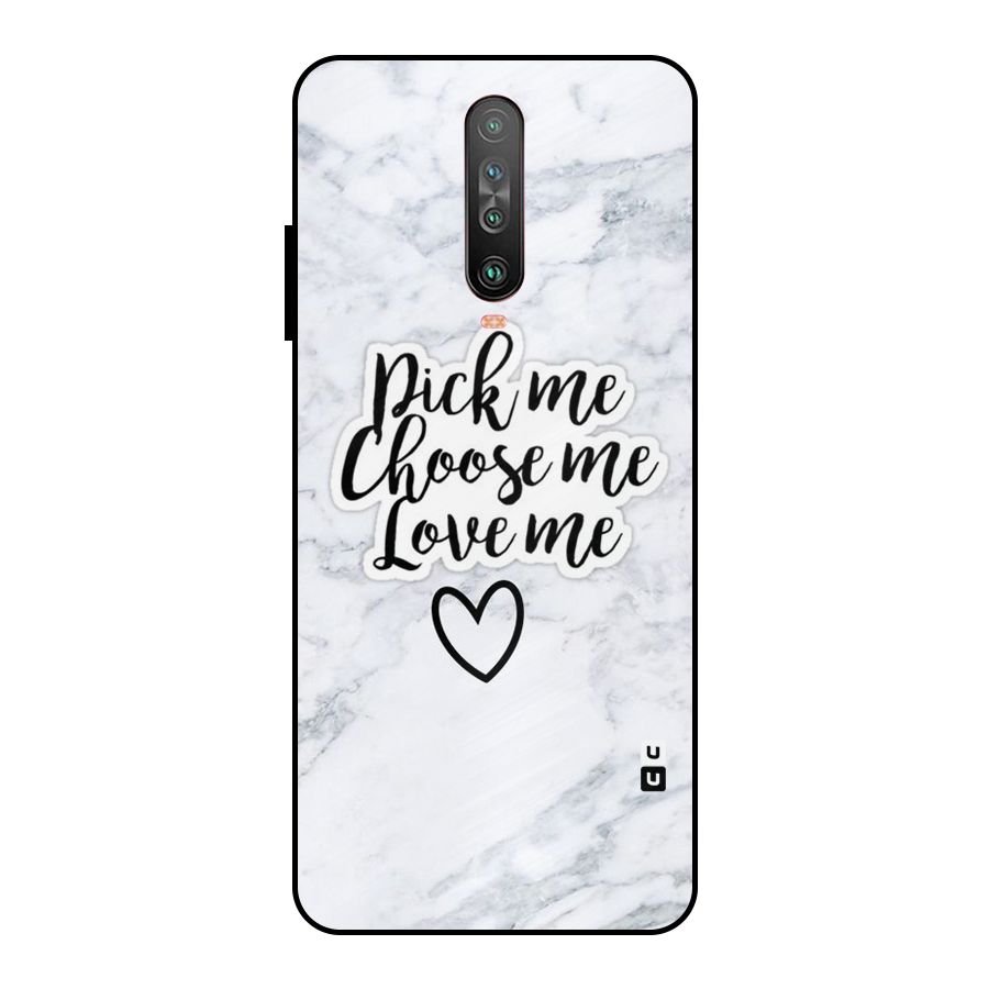 Just Me Metal Back Case for Poco X2