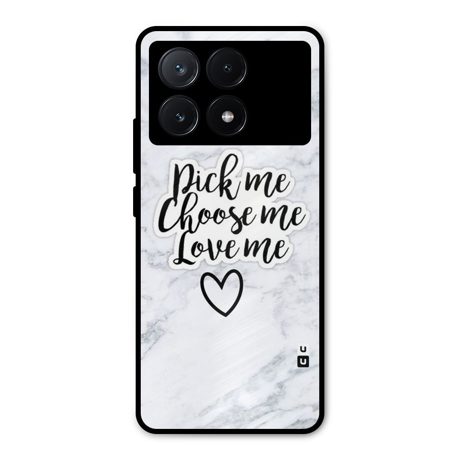 Just Me Metal Back Case for Poco X6 Pro