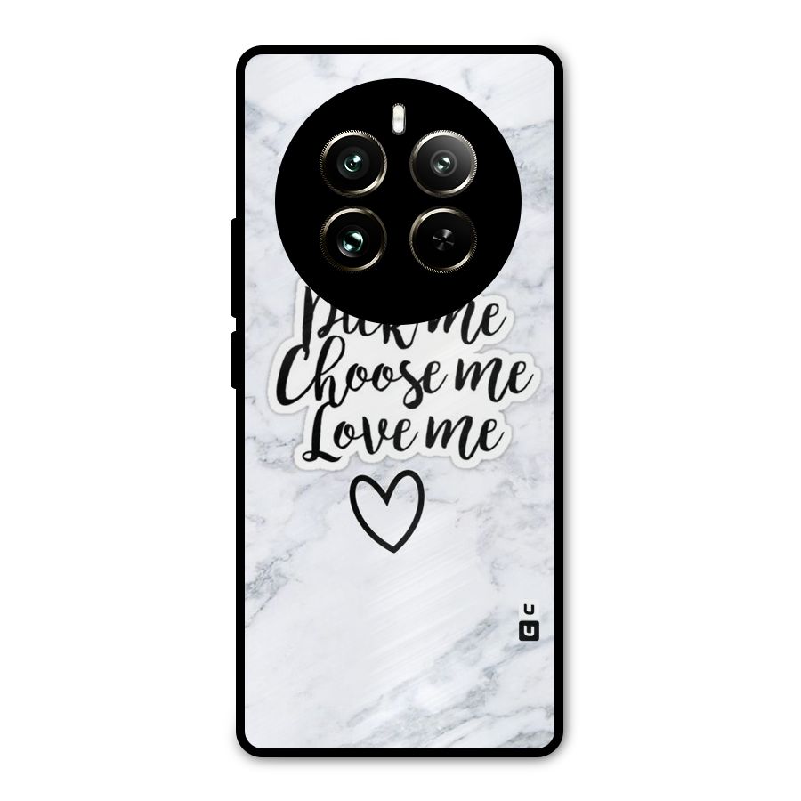 Just Me Metal Back Case for Realme 12 Pro
