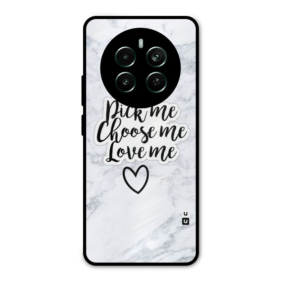 Just Me Metal Back Case for Realme 12 Pro Plus