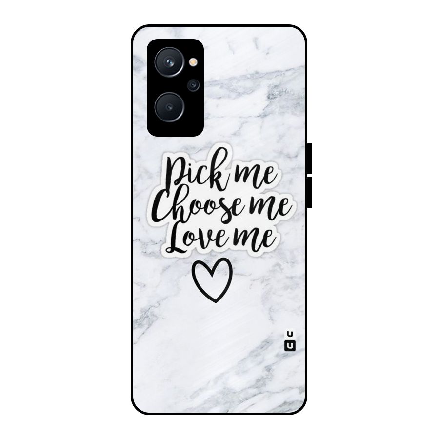 Just Me Metal Back Case for Realme 9i 5G