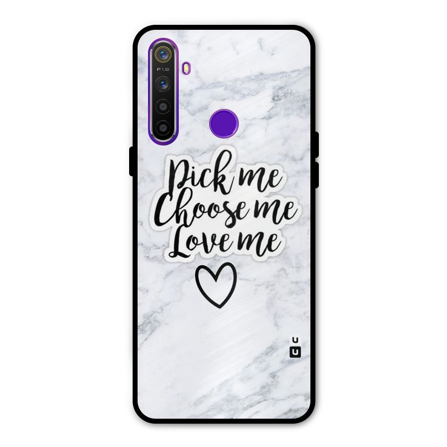 Just Me Metal Back Case for Realme Narzo 10
