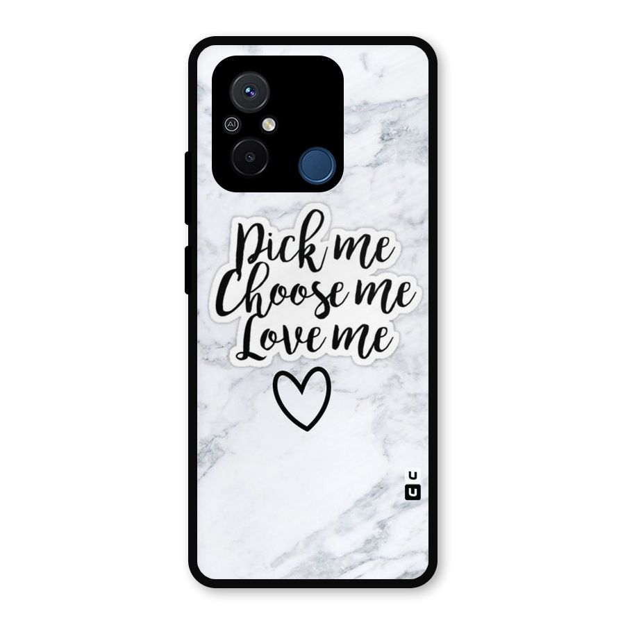 Just Me Metal Back Case for Redmi 12C