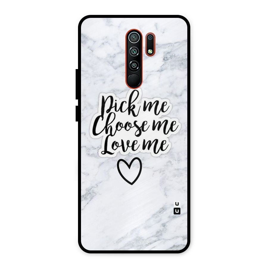 Just Me Metal Back Case for Redmi 9 Prime