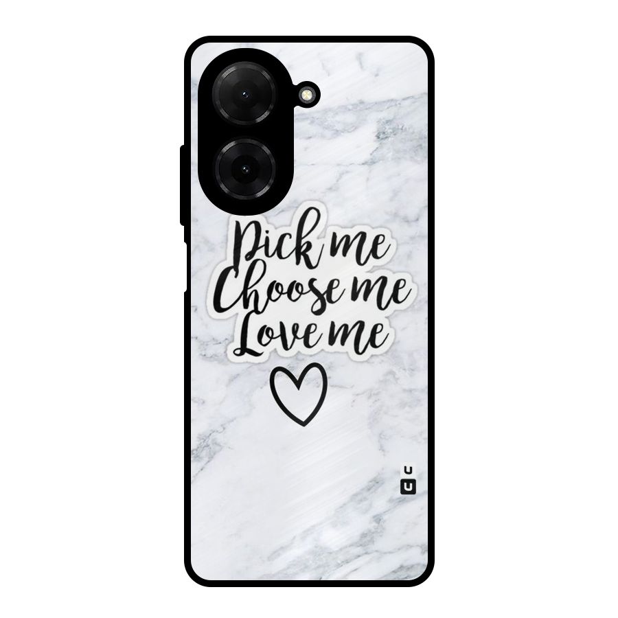 Just Me Metal Back Case for Redmi A5 4G