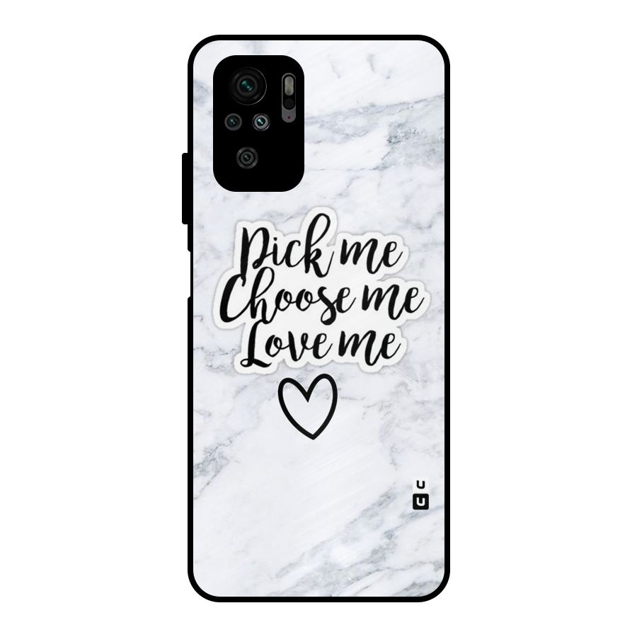Just Me Metal Back Case for Redmi Note 10S