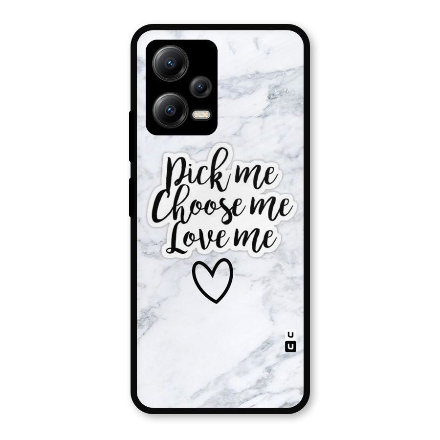 Just Me Metal Back Case for Redmi Note 12 5G