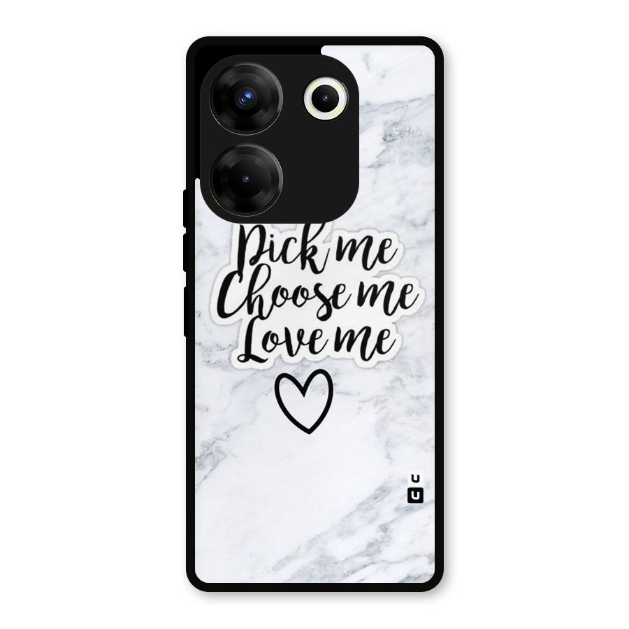 Just Me Metal Back Case for Tecno Camon 20