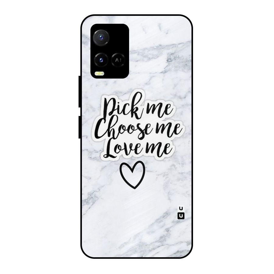 Just Me Metal Back Case for Vivo Y21T
