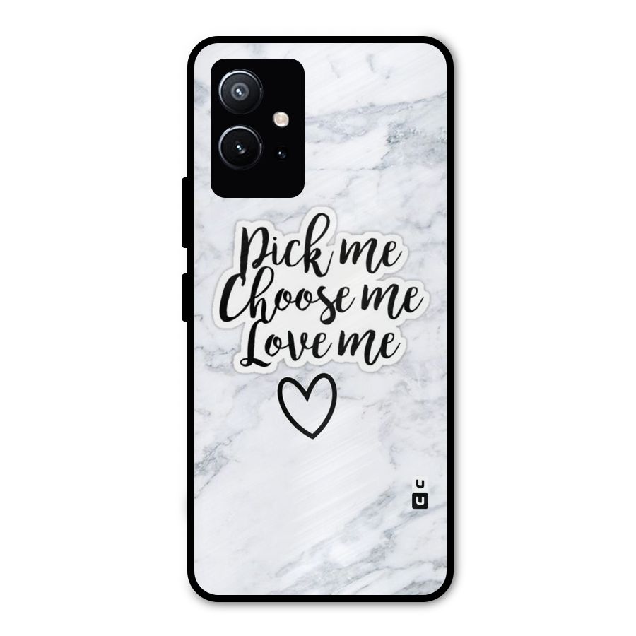 Just Me Metal Back Case for Vivo Y75 5G