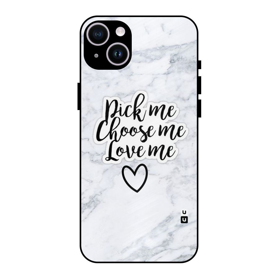 Just Me Metal Back Case for iPhone 14 Plus