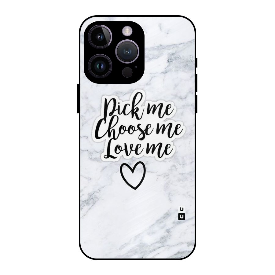 Just Me Metal Back Case for iPhone 14 Pro Max