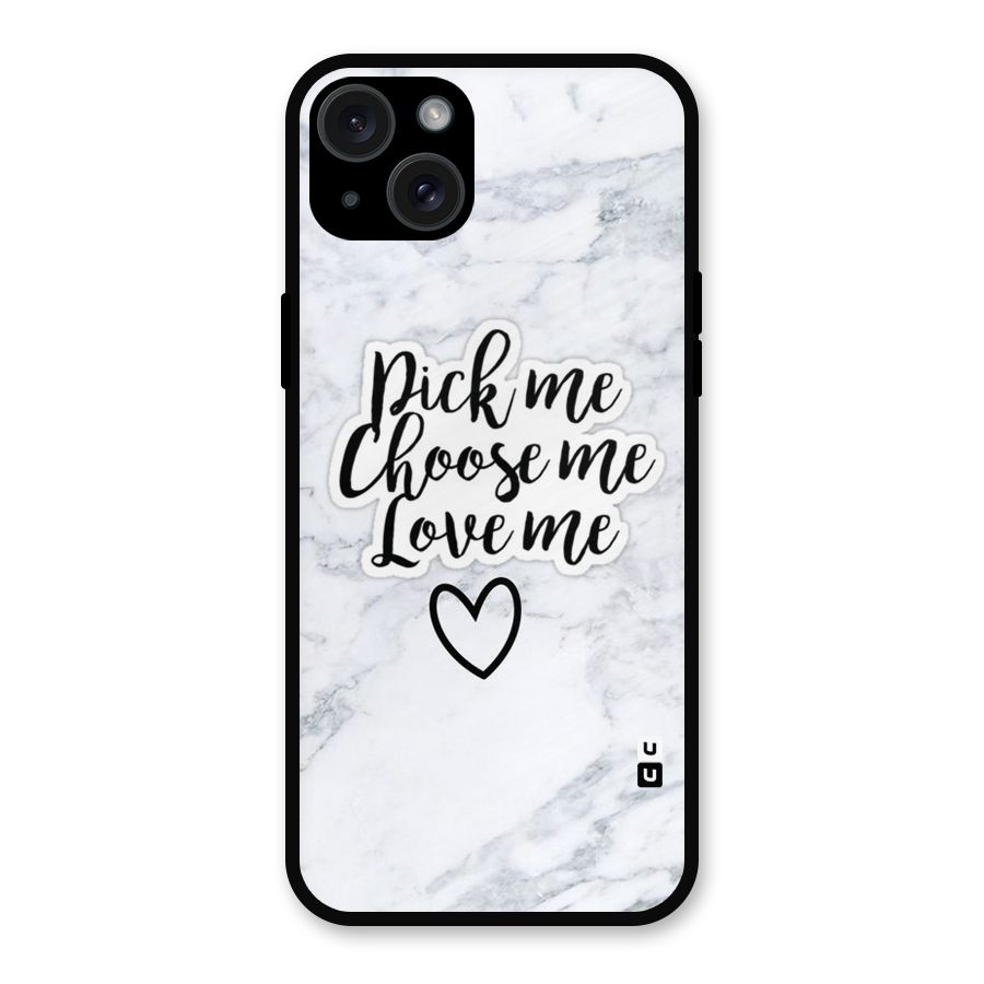 Just Me Metal Back Case for iPhone 15 Plus