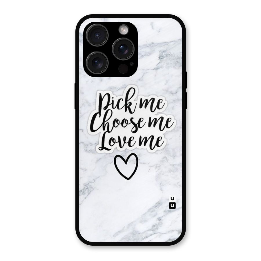 Just Me Metal Back Case for iPhone 15 Pro Max