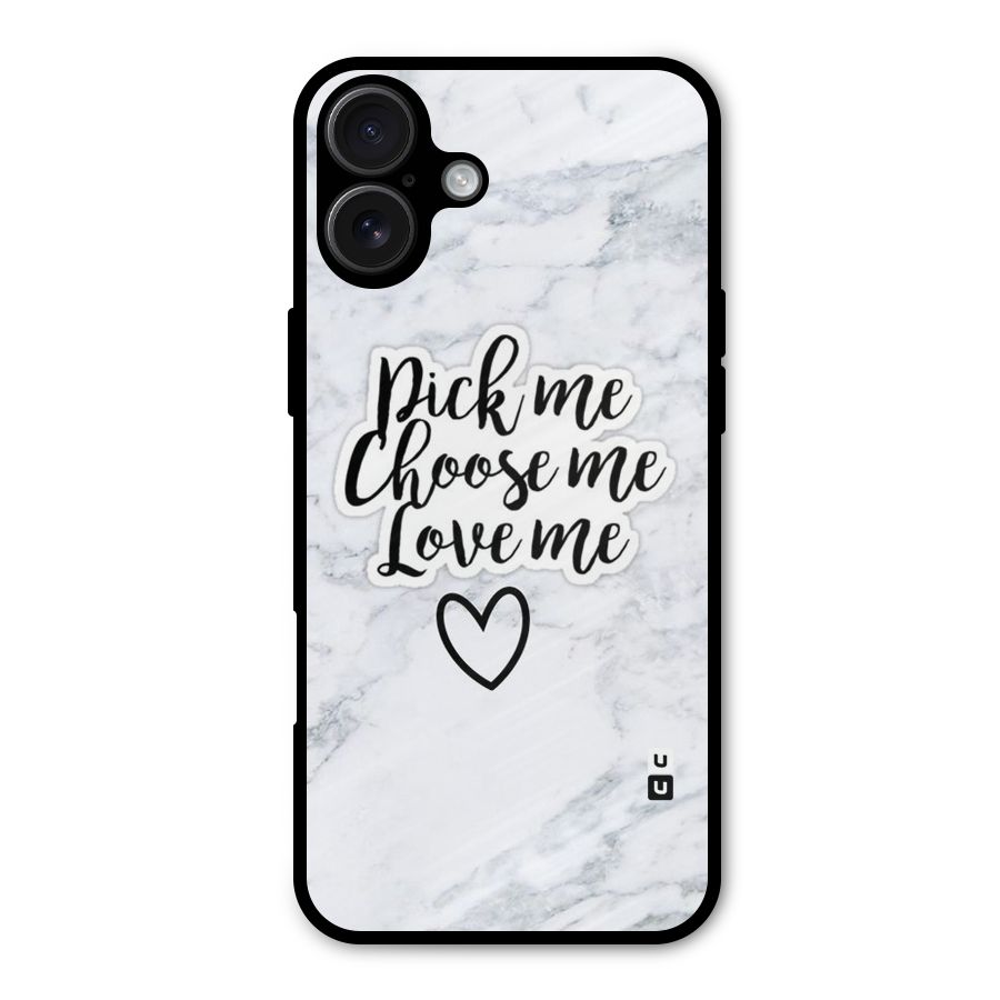 Just Me Metal Back Case for iPhone 16 Plus