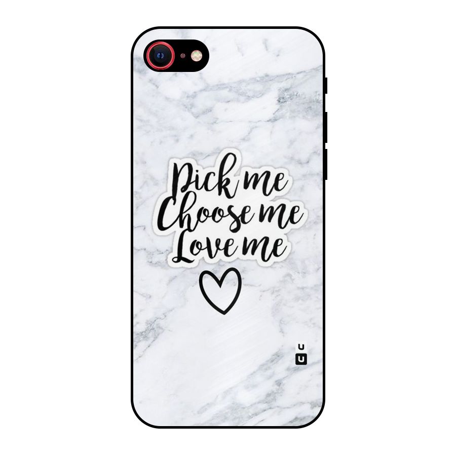 Just Me Metal Back Case for iPhone SE 2020