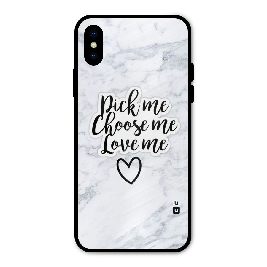 Just Me Metal Back Case for iPhone X