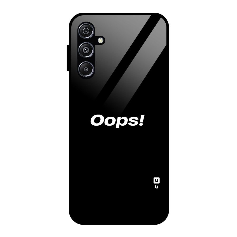 Just Oops Glass Back Case for Galaxy M34 5G