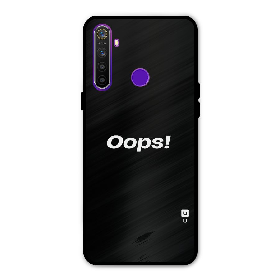 Just Oops Glass Back Case for Realme 5s