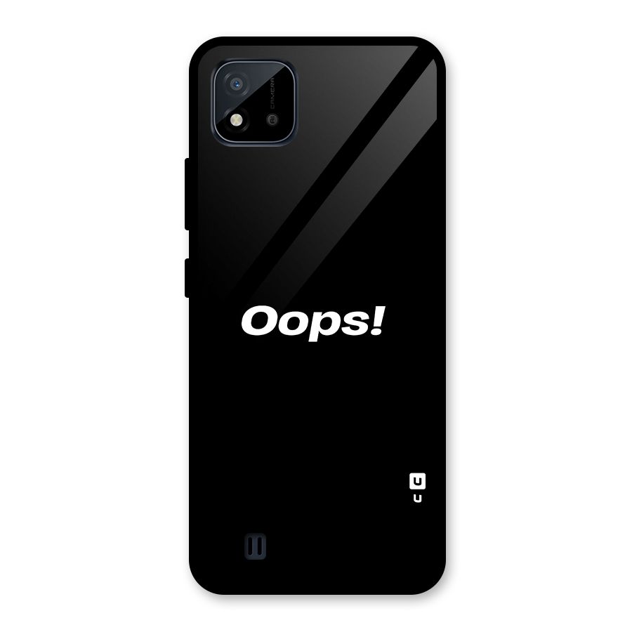 Just Oops Glass Back Case for Realme C11 2021