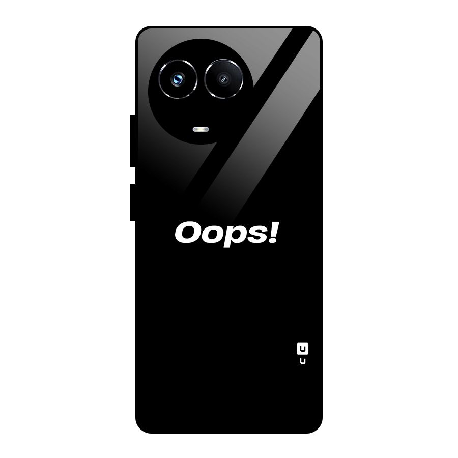 Just Oops Glass Back Case for Realme Narzo 60X