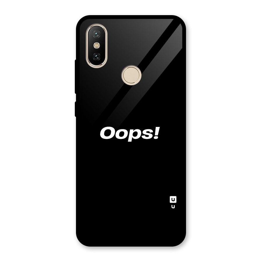 Just Oops Glass Back Case for Redmi A2